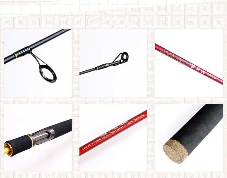 Новое поступление 2,1 м 3 наконечника L/m/MH мощные Углеродные спиннинговые удочки быстрое действие Спиннинг для ловли карпа приманка удочки