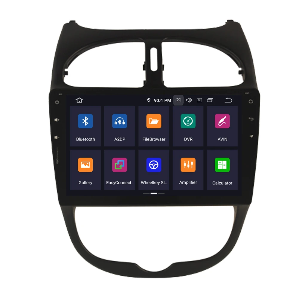 Автомагнитола RoverOne с GPS для Peugeot 206 206CC 206SW Android 10 Восьмиядерный процессор сенсорный
