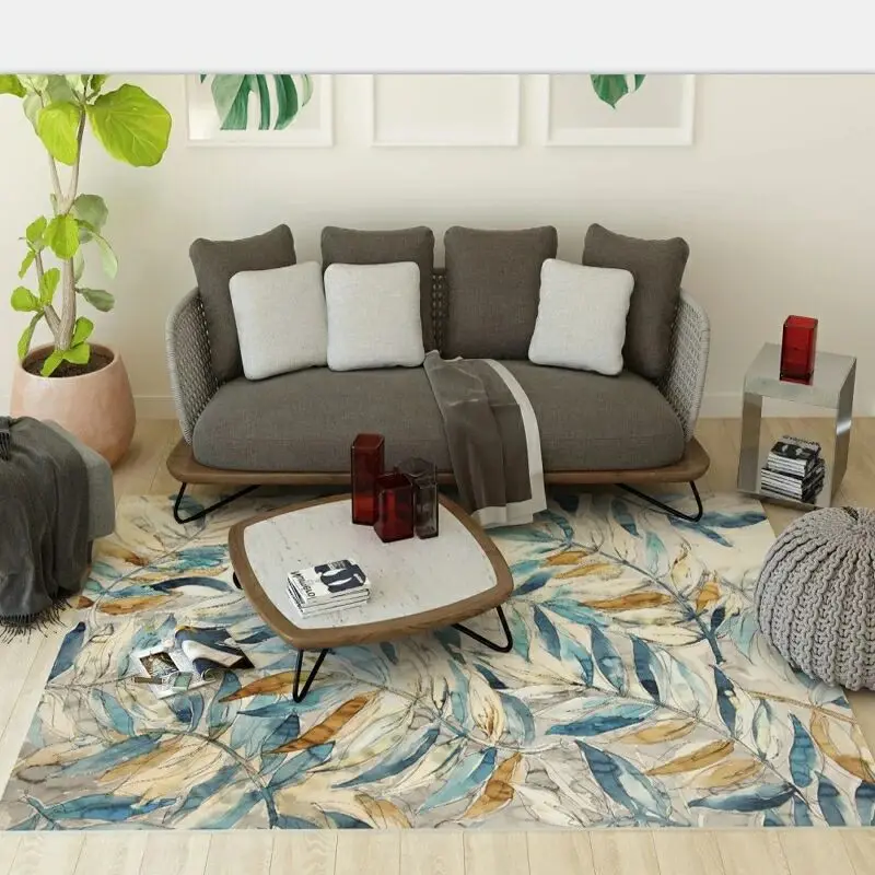 

Geometric Anti-slip Carpet for Living Room Home Indoor Printed Decoration Area Rugs Bedroom Bedside Bay Window Sofa Floor Mat