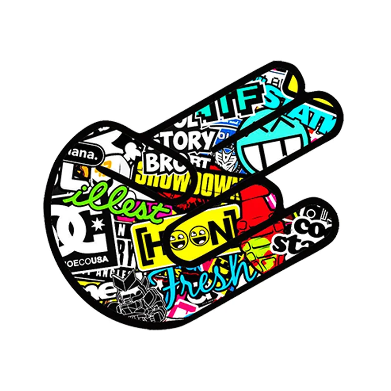 Виниловая Водонепроницаемая наклейка Bomb рука-шокер из ПВХ для защиты от солнца |