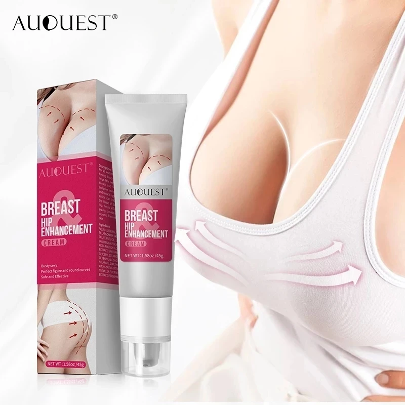 

45g AuQuest Elasticity Breast Hip Enhancement Cream Breast Butt Enhancer Skin Firming and Lifting Body Cream Busty Body Care