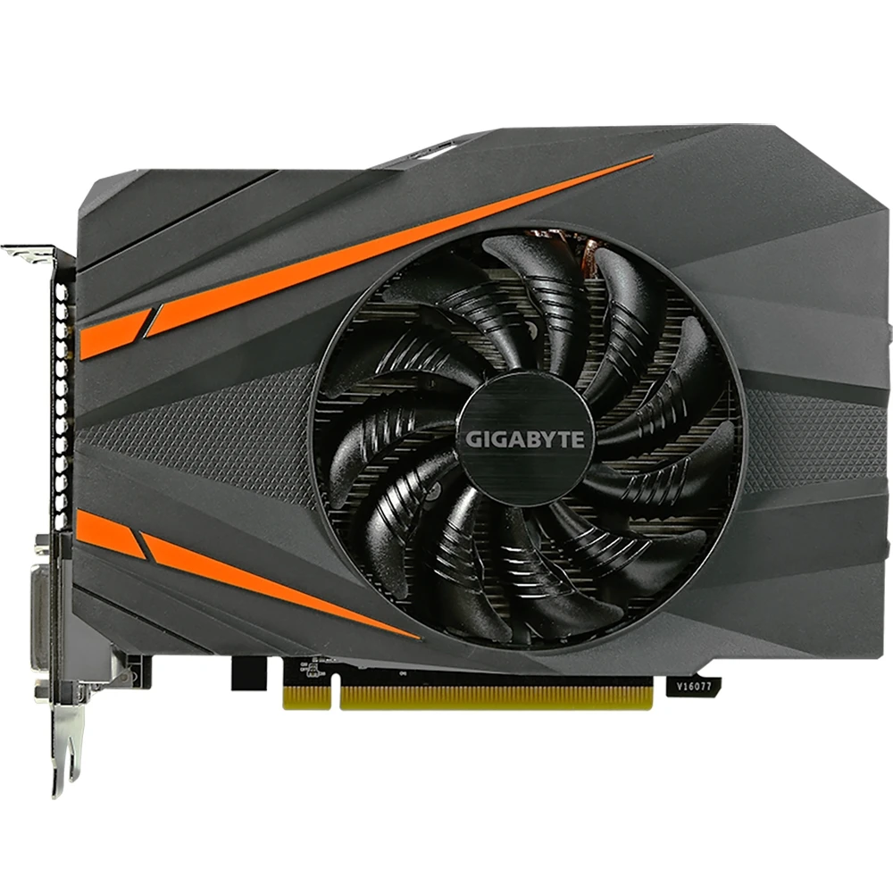 Видеокарта Gigabyte Mini ITX nVidia GeForce GTX 1060 1771MHz 6144MB 8008MHz 192 bit RTL [GV-N1060IXOC-6GD] | Компьютеры и