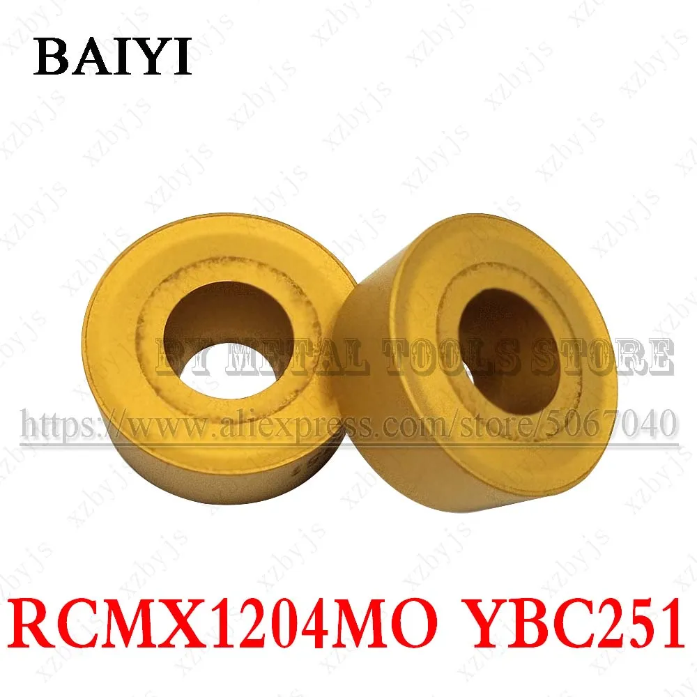 10 шт. RCMX1204MO YBC251 RCMX 1204MO твердосплавные фрезерные Вставки токарный станок резец