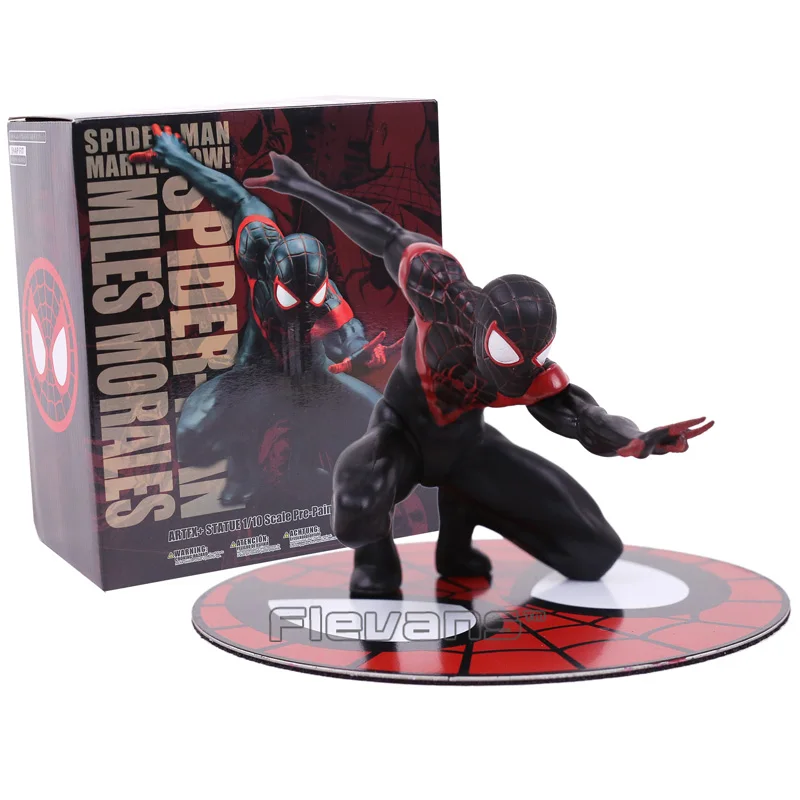 ARTFX+ Статуя Venom Carnage Дэдпул Человек-паук Miles Morales 1/10 масштаб предварительно окрашенная фигурка Коллекционная модель игрушки - Цвет: Morales box