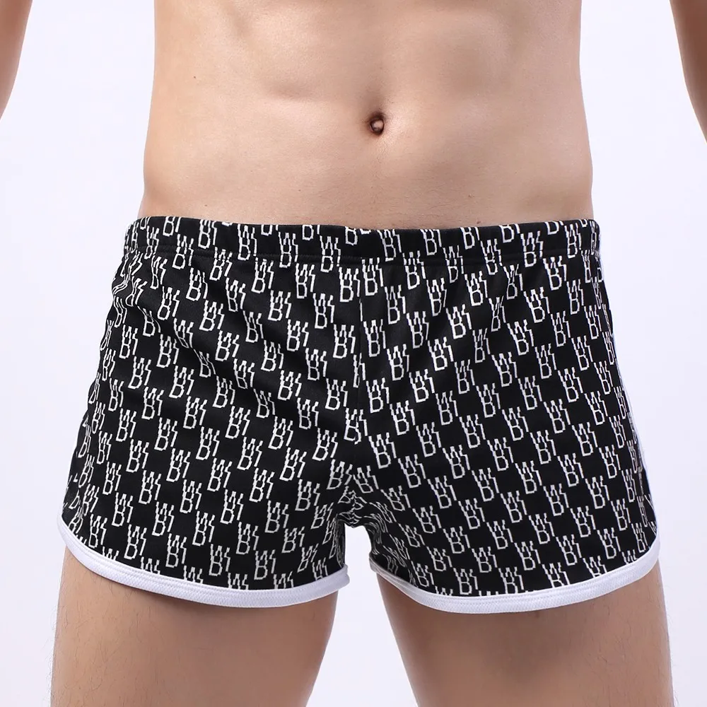 

Sexy Cool Men Printed Swimwear Boxers Comfortable Underwear Breathable Pajamas Brifes Board Shorts Surfing