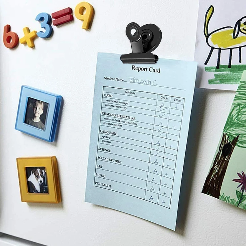 20Pcs Fridge Magnetic Clips Scratch-Free Refrigerator Magnet Binder Paper Clamps Whiteboard Magnets | Канцтовары для офиса и