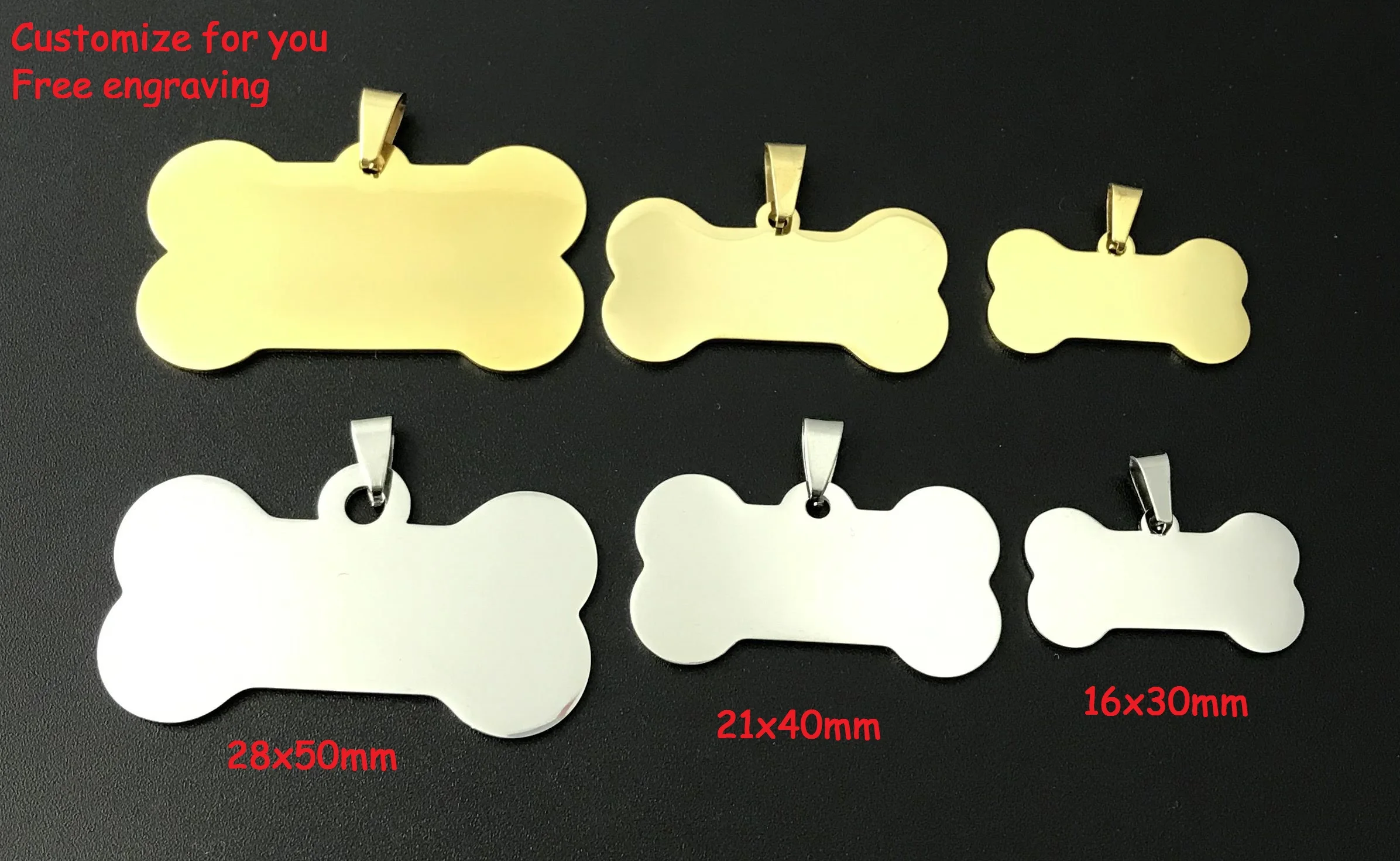 Персонализированная идентификационная бирка MYLONGINGCHARM из нержавеющей стали