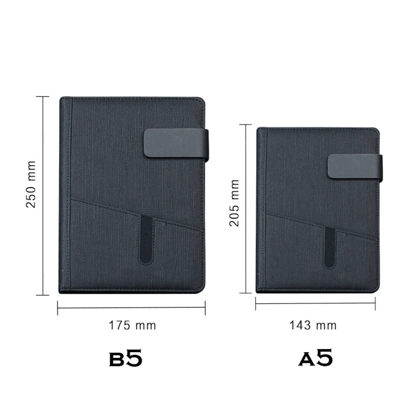 A5 блокнот с пряжкой канцелярский кожаный для деловых встреч записывающая