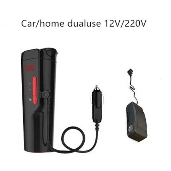 Car-home ues Авто автомобиль настраиваемый нагреваемый чашка регулируемая температура цифровой дисплей автомобиля Кипения Электрический чайник нагрева воды термос чашка - Цвет: Car-home ues