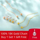 Серьги-подвески женские из желтого золота 18 карат, E513