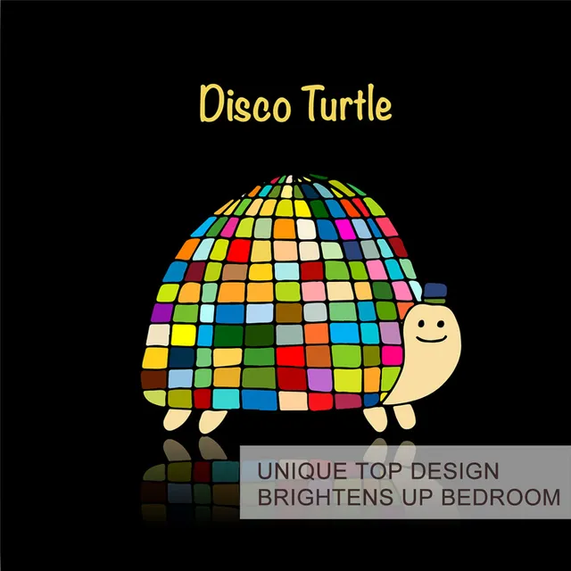 BlessLiving Disco Turtle Bedding Set Funny Tortoise Duvet Cover Set Queen Size Cartoon Bed Cover Adult Colorful Bedclothes 3pcs 3