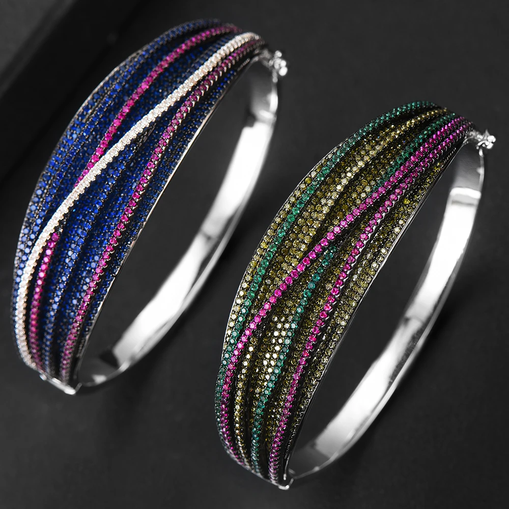 GODKI роскошный Крест линии браслет манжета для женщин Свадьба полный Кубический