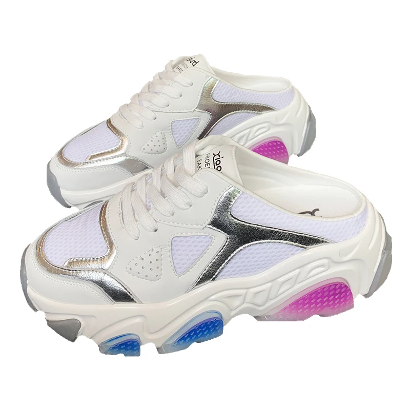 

Casual Shoes Slippers Women Comfortable Platform Shoes Round Toe Rubber Flats Spring and Autumn Women Shoes Summer Luxury Loafer