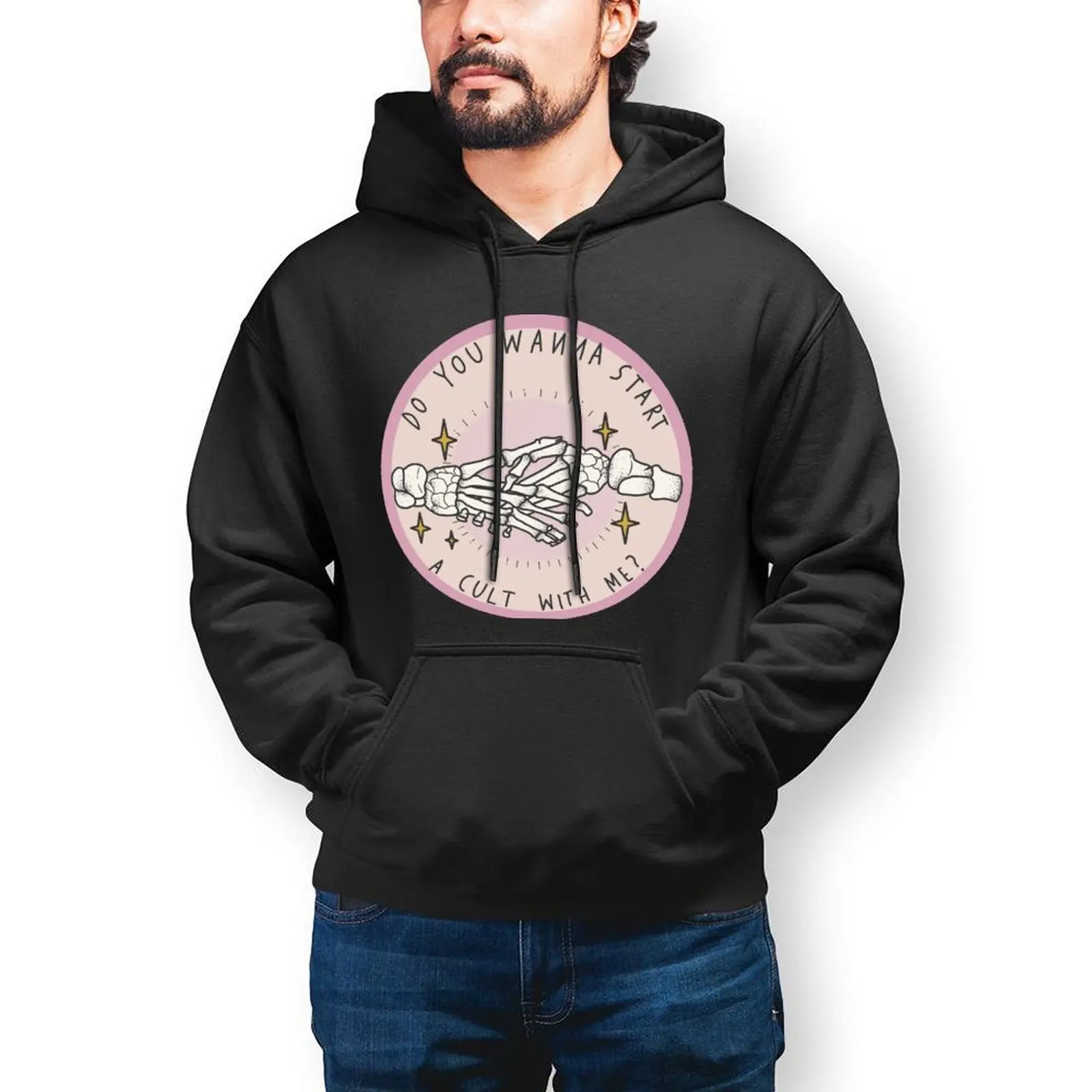 

Skull Hoodie Outdoor Winter Hoodies Casual Long Cotton Pullover Hoodie Mens XXXL