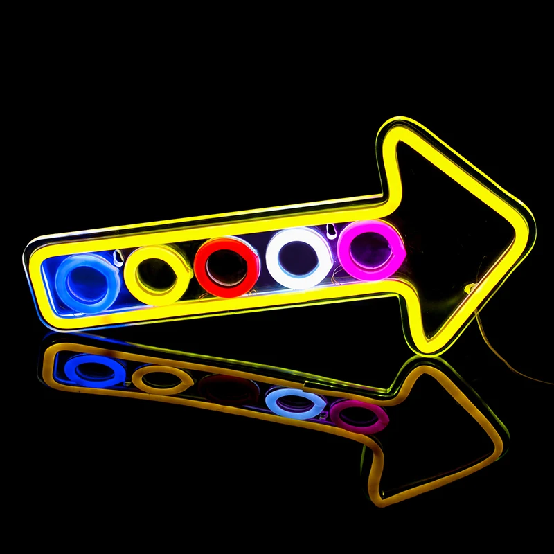 Wanxing светодиодный неоновый светильник вывеска питание от USB в форме стрелки