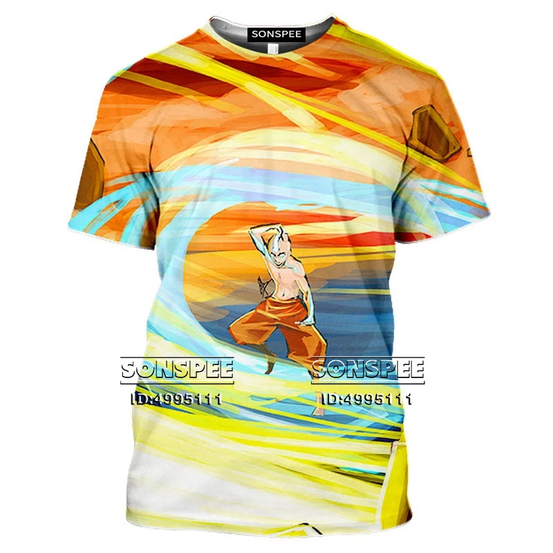 

New Anime Avatar the last airbender T shirt Men 3D Print T-Shirts Women Tshirt Casual Short sleeve Summer Hip Hop Clothes shirts