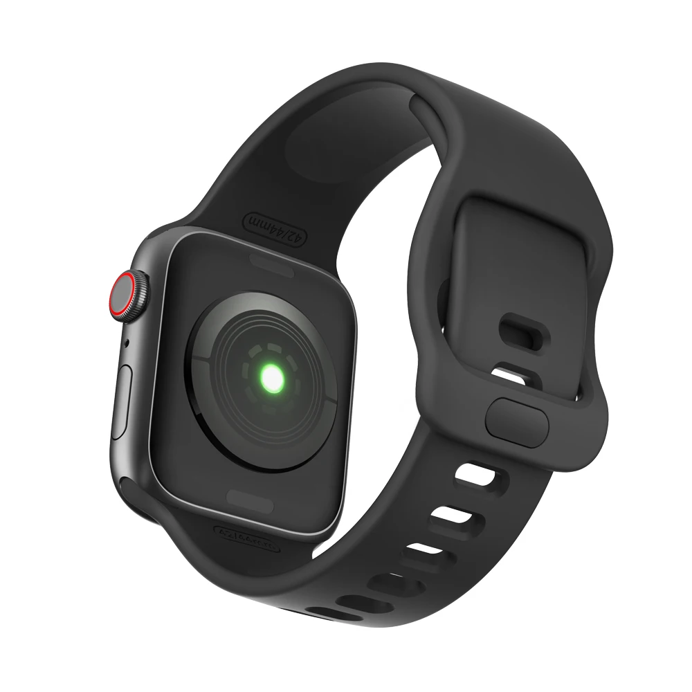 Силиконовый ремешок для Apple watch band 44 мм 40 мм Apple watch 5 4 3 2 1 iWatch band 38 мм 42 мм спортивный жидкий ремешок для часов браслет ремень