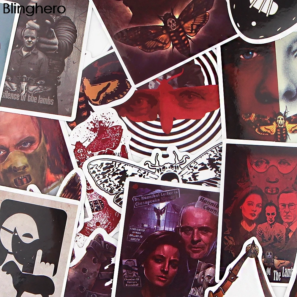 BH1102 Blinghero 15 шт./компл. ужас Стикеры из фильмов Водонепроницаемый скейтборд путешествия наклейки мотоциклы для мобильных устройств на Чемодан наклейки