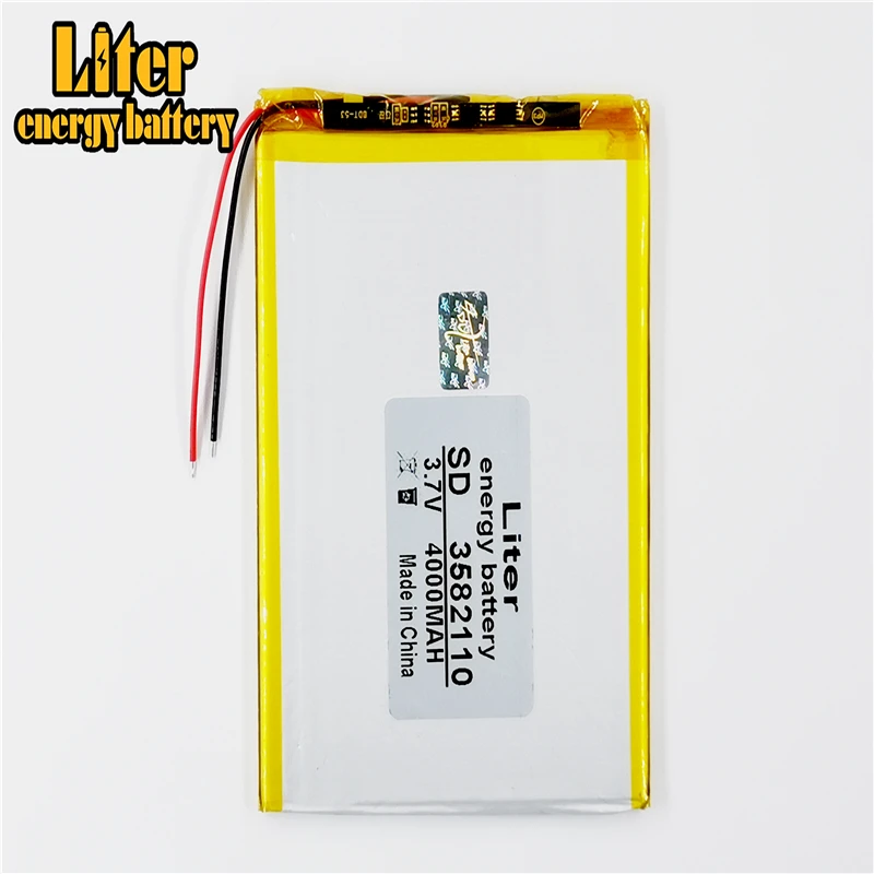3582110 4000mAh 3 7 V Новый планшетный ПК аккумулятор все марки плоской панели