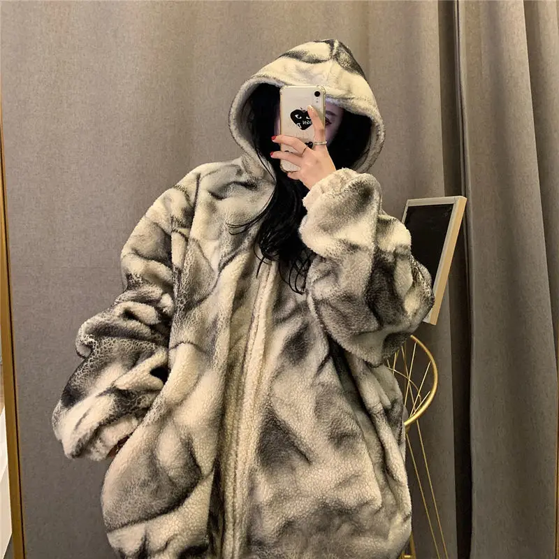 

Sweet Girl Autumn/Winter Korea Harajuku Fashion High Street Girls' Cotton Coat Gothic Punk Style Locomotive Girl Puffer Jacket