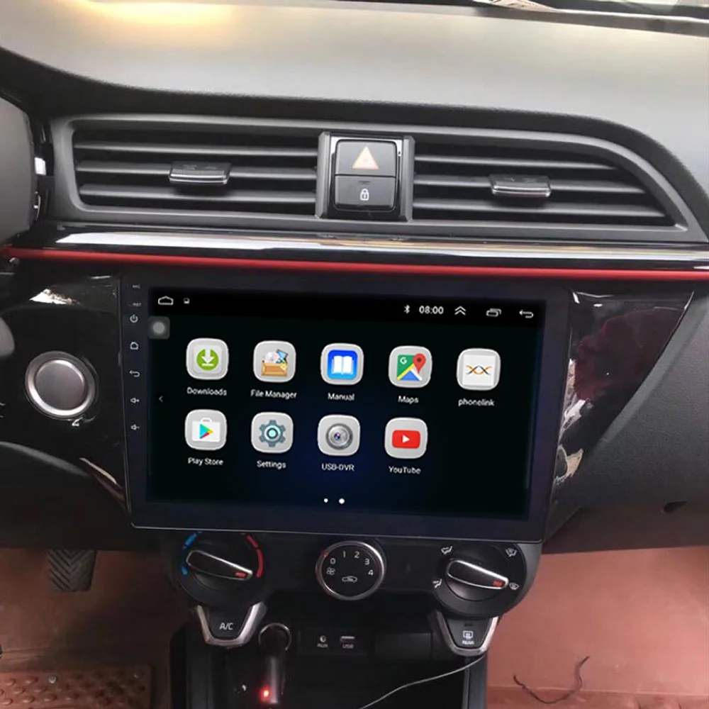 2 din Android 8,1 GO для hyundai KIA RIO 3& 4 2011 2012 2013 Автомагнитола мультимедийный плеер 2G+ 32G автомобильное радио