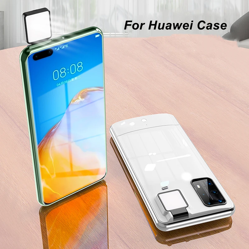 

Smart Built Battery Selfie Fill Light Phone Case For Huawei P40 P40 Pro Plus P30 P20 P20 Pro Nova 7 Pro Women Cases Cover Girl