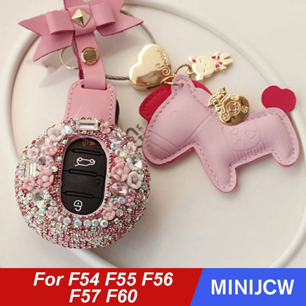 Женский модный чехол для ключей от автомобиля Mini Cooper S One JCW Clubman F54 F55 F56 F57 F60