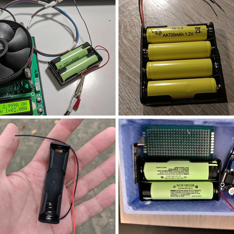 DIY Пластик Батарея коробка для хранения AA LR6 HR6 чехол Клип держатель Контейнер 1X2X 3X
