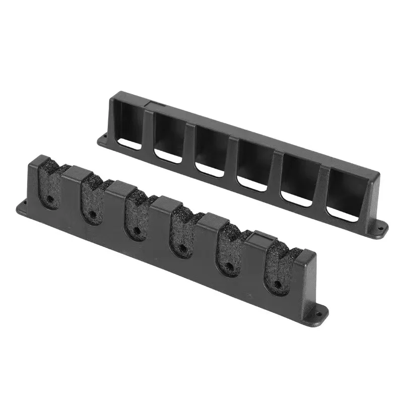 

6 Holes Fishing Rod Storage Rack Durable Fishing Pole Holder Rod Stand Wall Mount Modular for Garage Carp Fishing Accessories