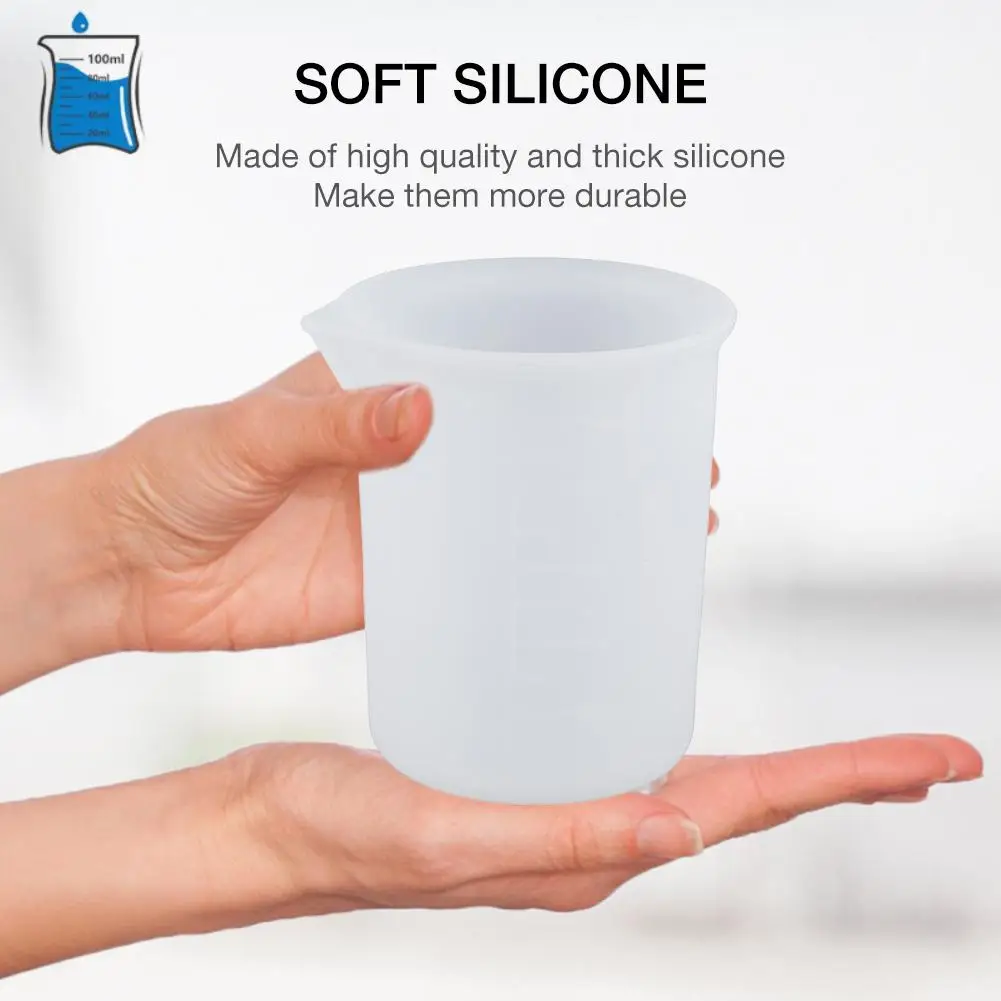 4 шт./компл. силиконовый мерный стаканчик ручной работы сделай сам прозрачный