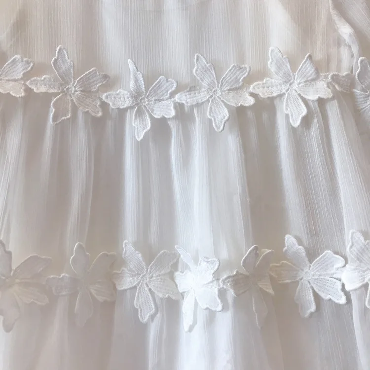 Летнее кружевное платье для мамы и девочки Пляжная Одинаковая одежда семьи