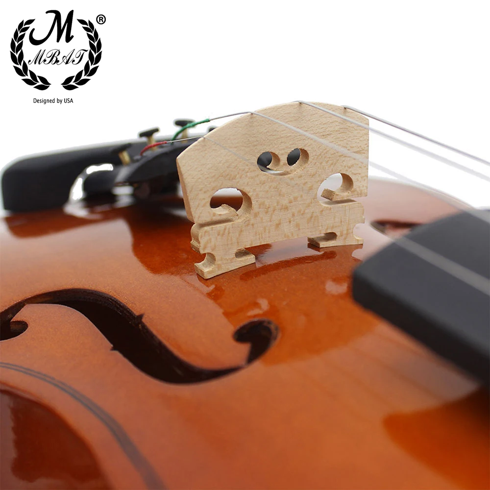 

M MBAT Wooden Violin 4/4 Full Size Acoustic Fiddle for Beginner High quality Stringed Instrument With Case Music Accessories Set
