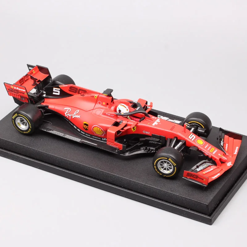 Большие весы BBurago formala racing dirver 2019 SF90 No.16 Charles Leclerc No.5 Sebastian Diecasts & Toy модель автомобиля