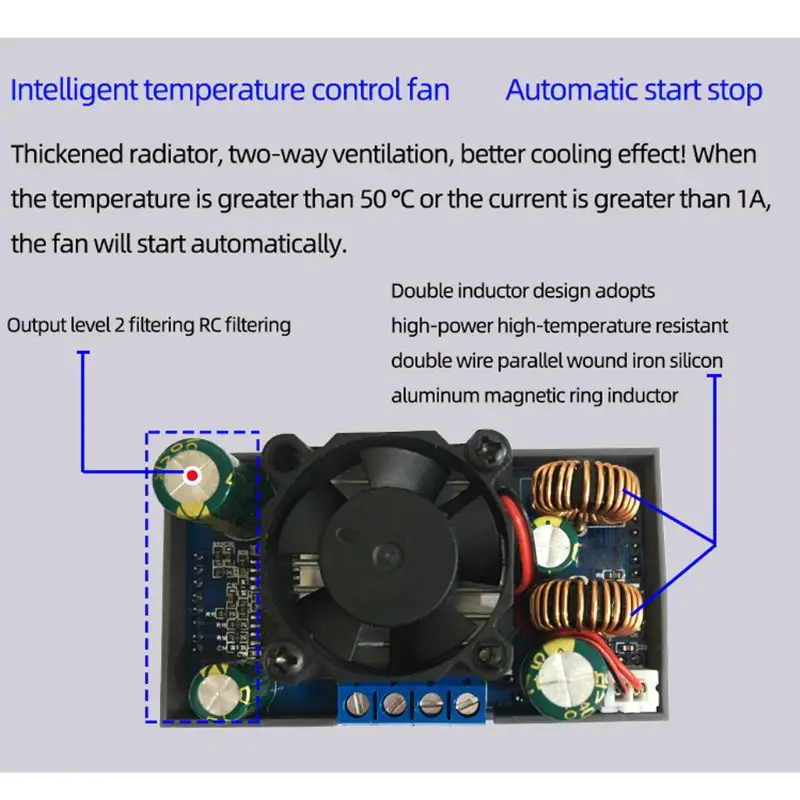 

SK80 Adjustable Automatic Buck-boost Module Constant Voltage Current DC Digital