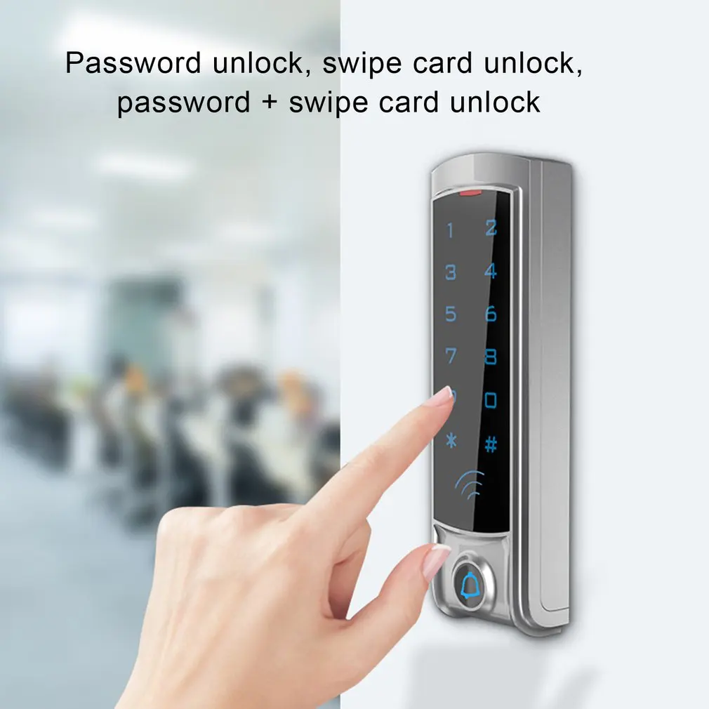 T2 Waterproof Touch Metal Access Control Machine Swipe Card Standalone Biometric Electronic Door Lock | Безопасность и защита