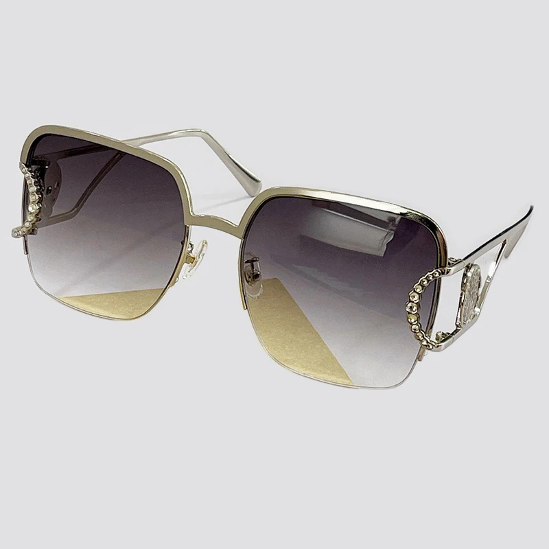 

Vintage Seim Rimless Sunglasses Women Gradient Sun Glasses Big Oculos feminino de sol UV400