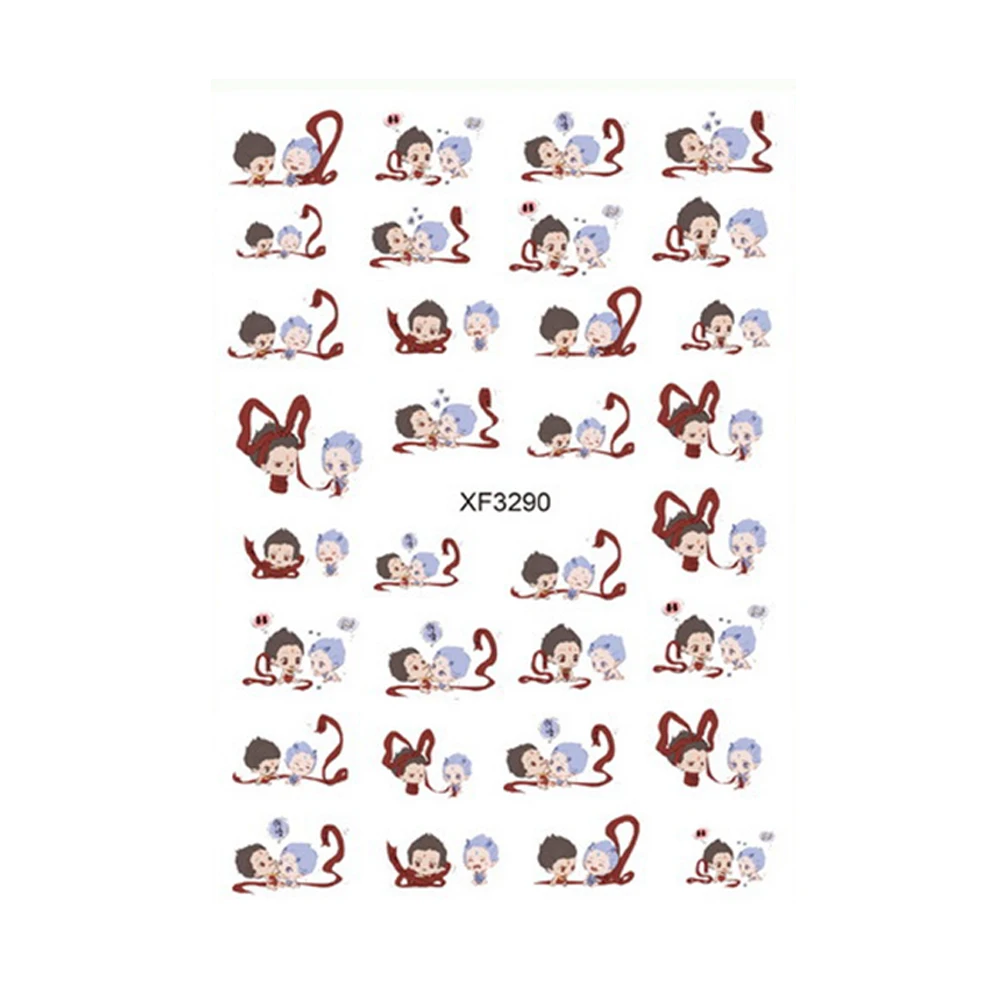 Наклейка для ногтей анимация фильмы где наклейки мультяшный дизайн Водные