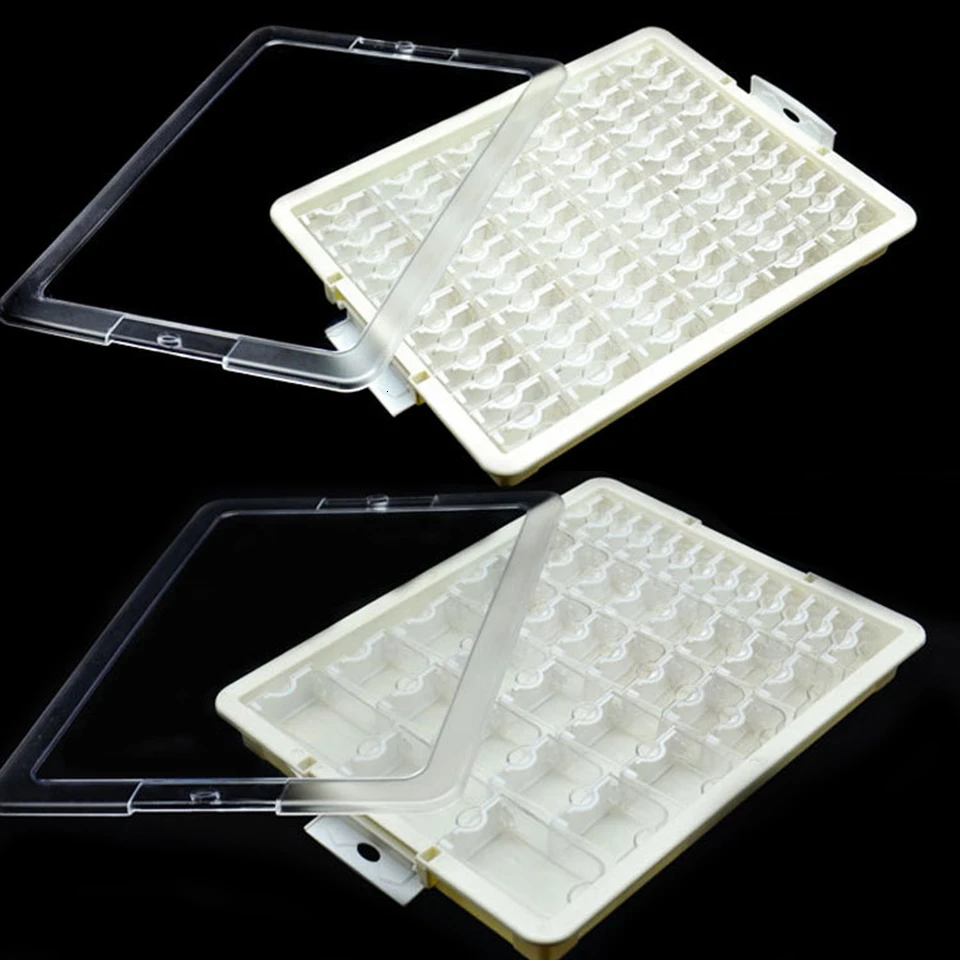 

AZQSD Drill Containers for Diamond Painting Mosaic Tool Accessories Plaid Jewelry Diamond Embroidery Transparent Storage Box