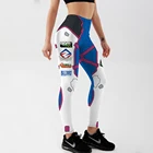 Женские леггинсы Qickitout D.VA Games, модель робота, выцветающая геометрия, штаны леггинсы с цифровой печатью, брюки, Стрейчевые штаны размера плюс