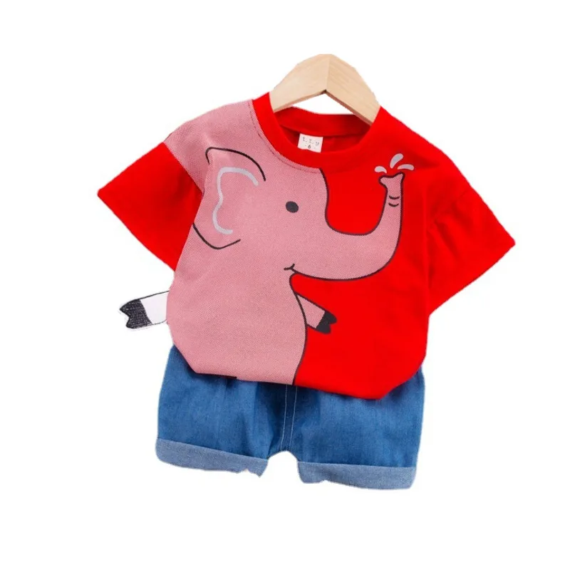 

New Summer Baby Boys Clothes Suit Children Girls Cartoon Cotton T-Shirt Shorts 2Pcs/Sets Toddler Casual Clothing Kids Tracksuits