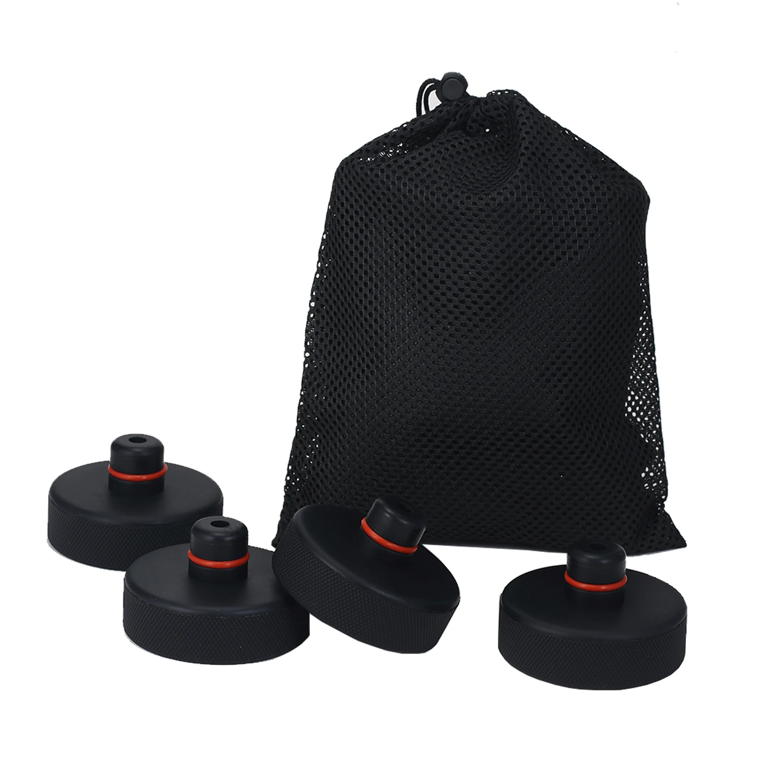 1/4 шт. автомобильный черный резиновый домкрат подъемная площадка адаптер для Tesla