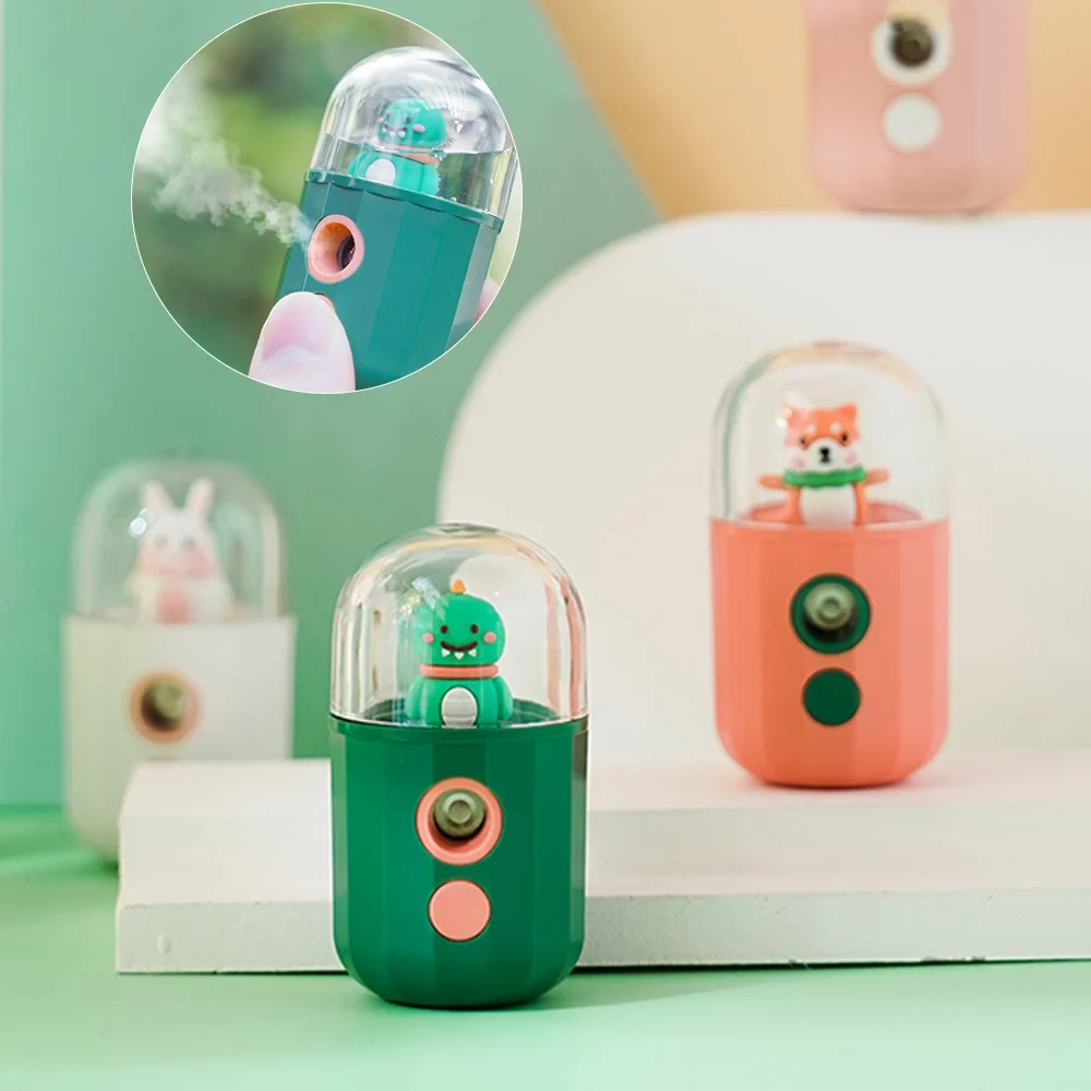 

Mini Cute Nano Mist Facial Sprayer USB Humidifier Rechargeable Nebulizer Face Steamer Moisturizing Humidifier Skin Care Tools