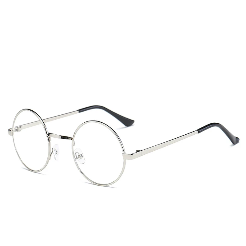 Модные Винтажные ретро очки в металлической оправе с прозрачными линзами