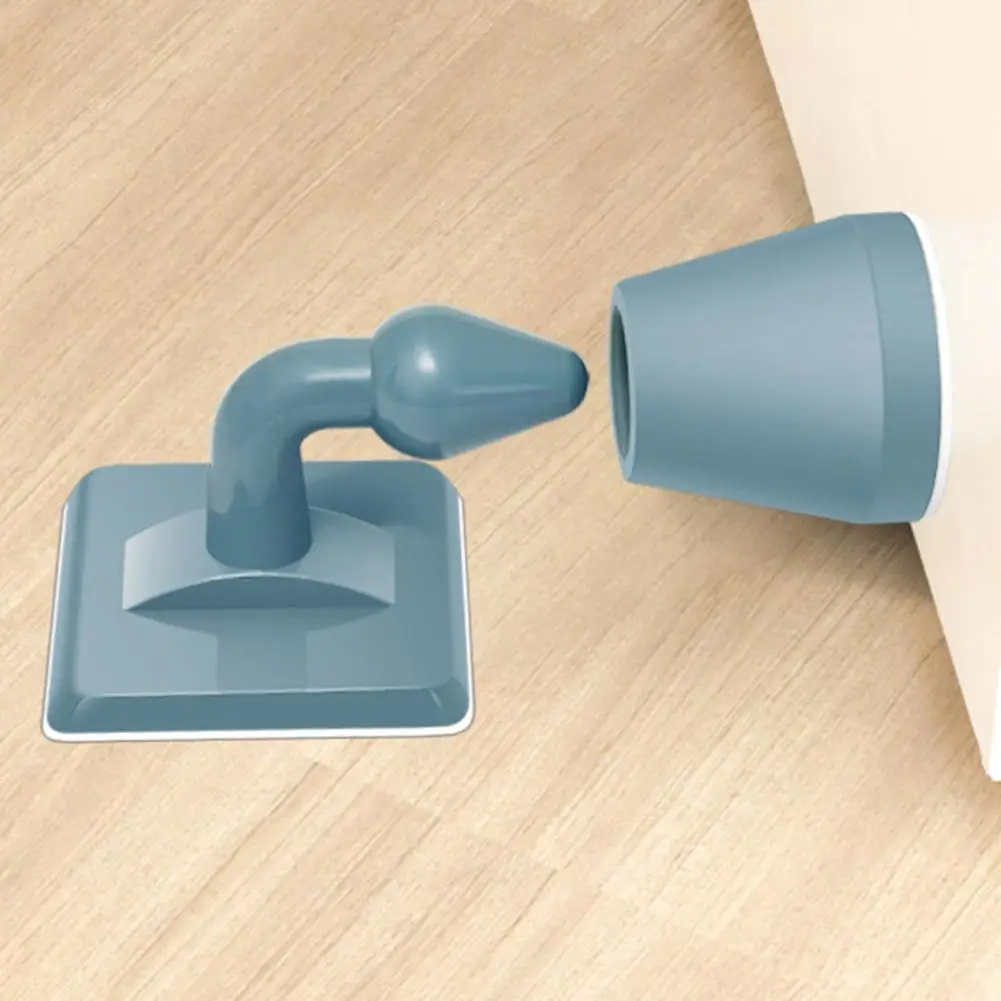 Дверная пробка силикон + ABS без дрели защита от стены антиколлизия шума дверной