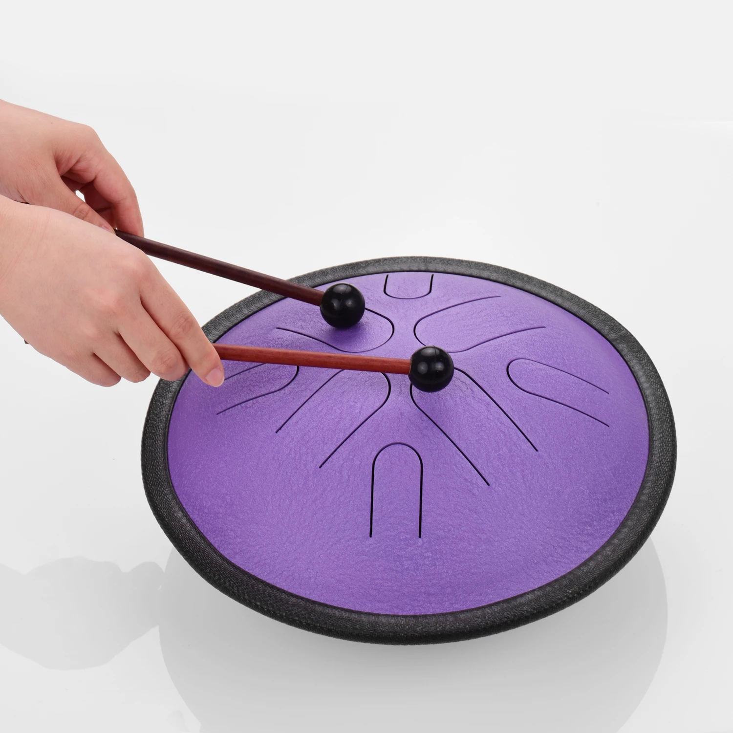 10 дюймов Сталь язык барабан 8 Примечания Handpan барабана для путешествий ударный
