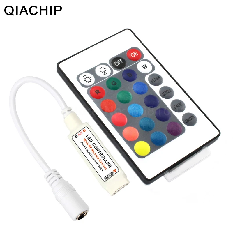 Пульт управления светодиодсветодиодный лентами QIACHIP DC 12 В RGB 24 клавиши|Контролеры