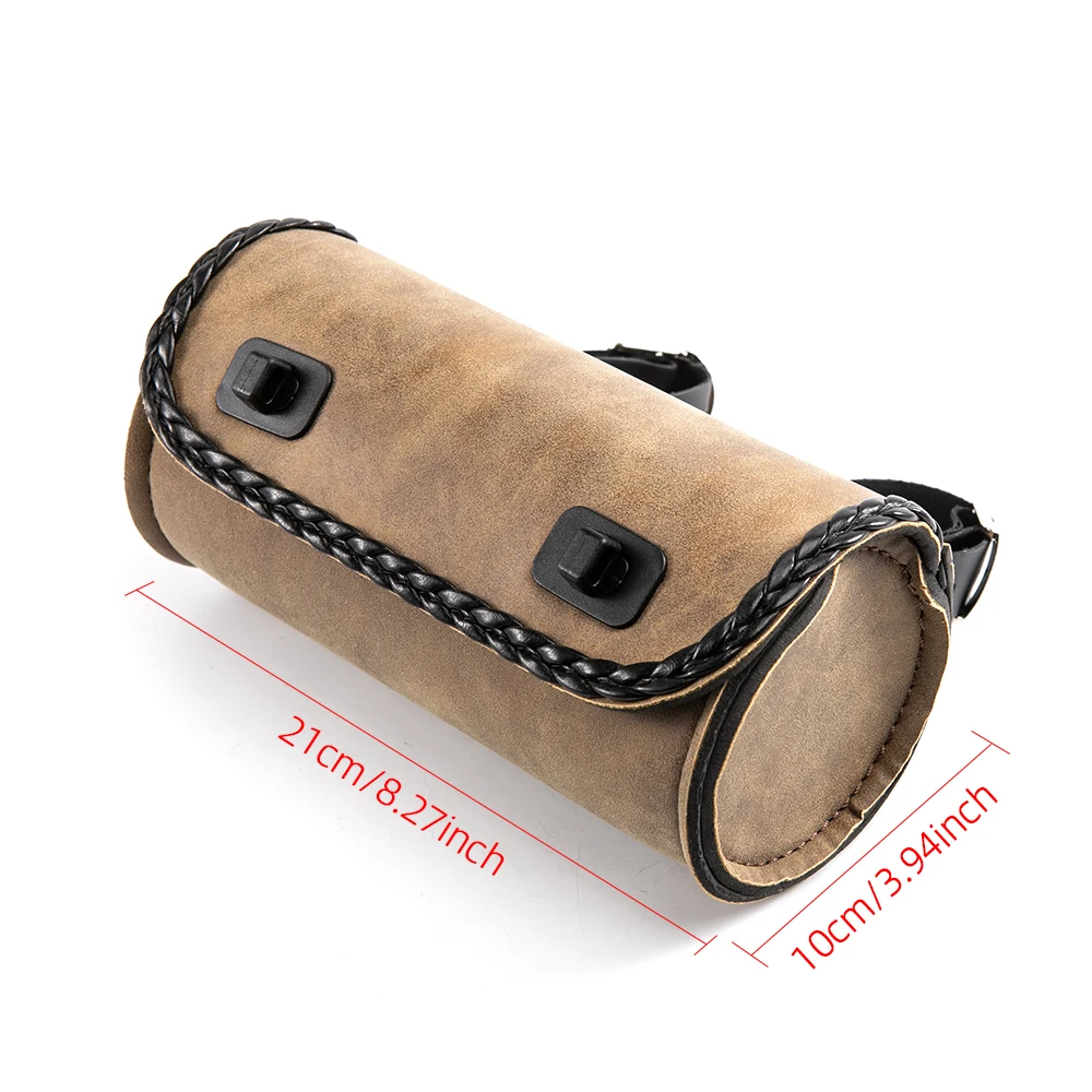 Универсальная мотоциклетная сумка из искусственной кожи для вилки, седла, руля и задней подножки для хранения инструментов для Honda Kawasaki Suzuki Yamaha.