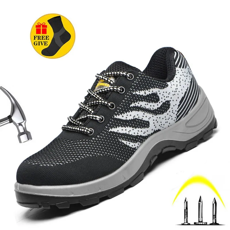 

Chemical Resistant Safety Shoes Work Sneakers Anti-puncture Anti-Puncture Children's Work Shoes Men Steel Toe Shoes Footwear