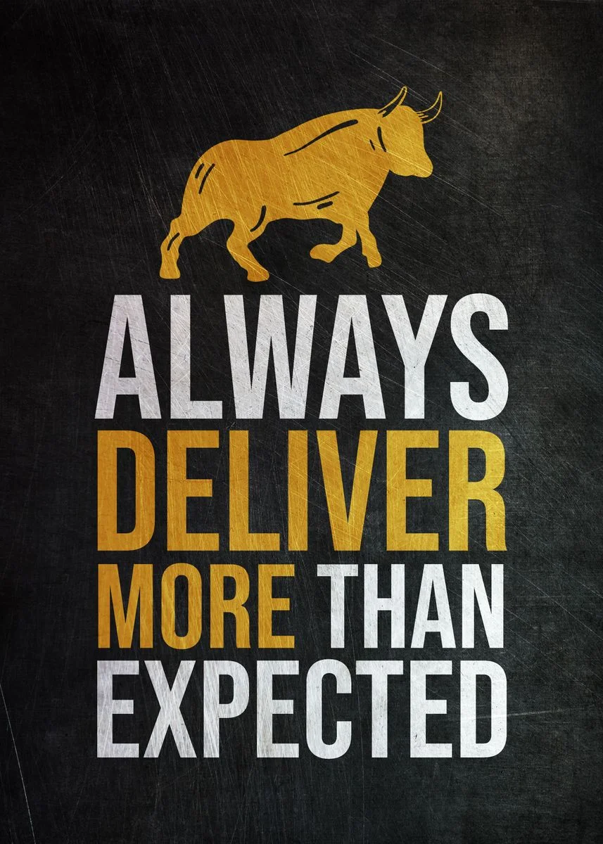 

Always Delivery More Than Expected Prints On Canvas Black White Gold Animal Painting Positive Saying Posters Pictures