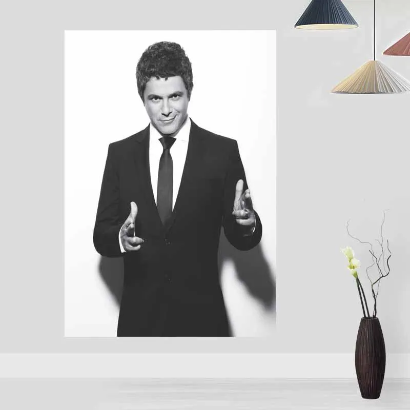 Новый Alejandro Sanz плакат Обычная сатиновая печати плакатов ткань постер на стену из